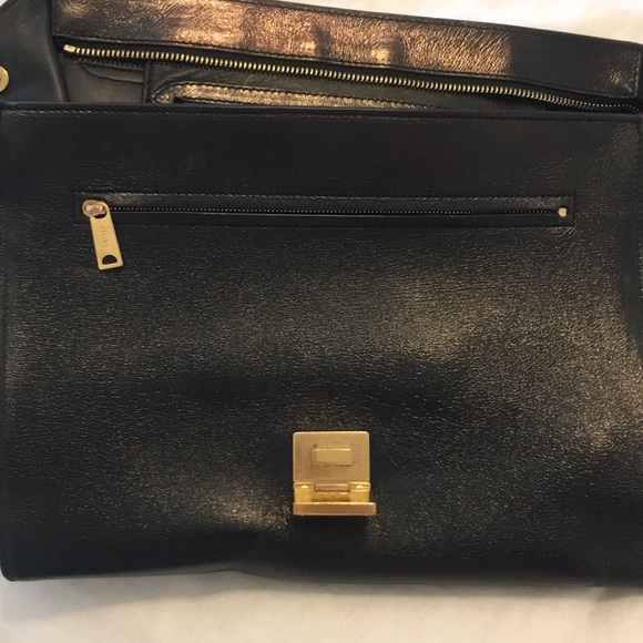 Celine Trapeze - Black Patent Leather/Suede - Picture 7 of 8
